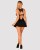 Obsessive Donna Dream babydoll - сексуальная сорочка с кружевом и стринги, XS/S (чёрный)